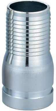 6" Beveled Aluminum Hose Barb KC King Combination Nipple for 6" ID Hose <SF600AB 